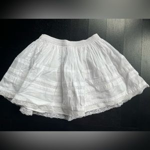 Size 7 girls white ruffled Ralph Lauren skirt